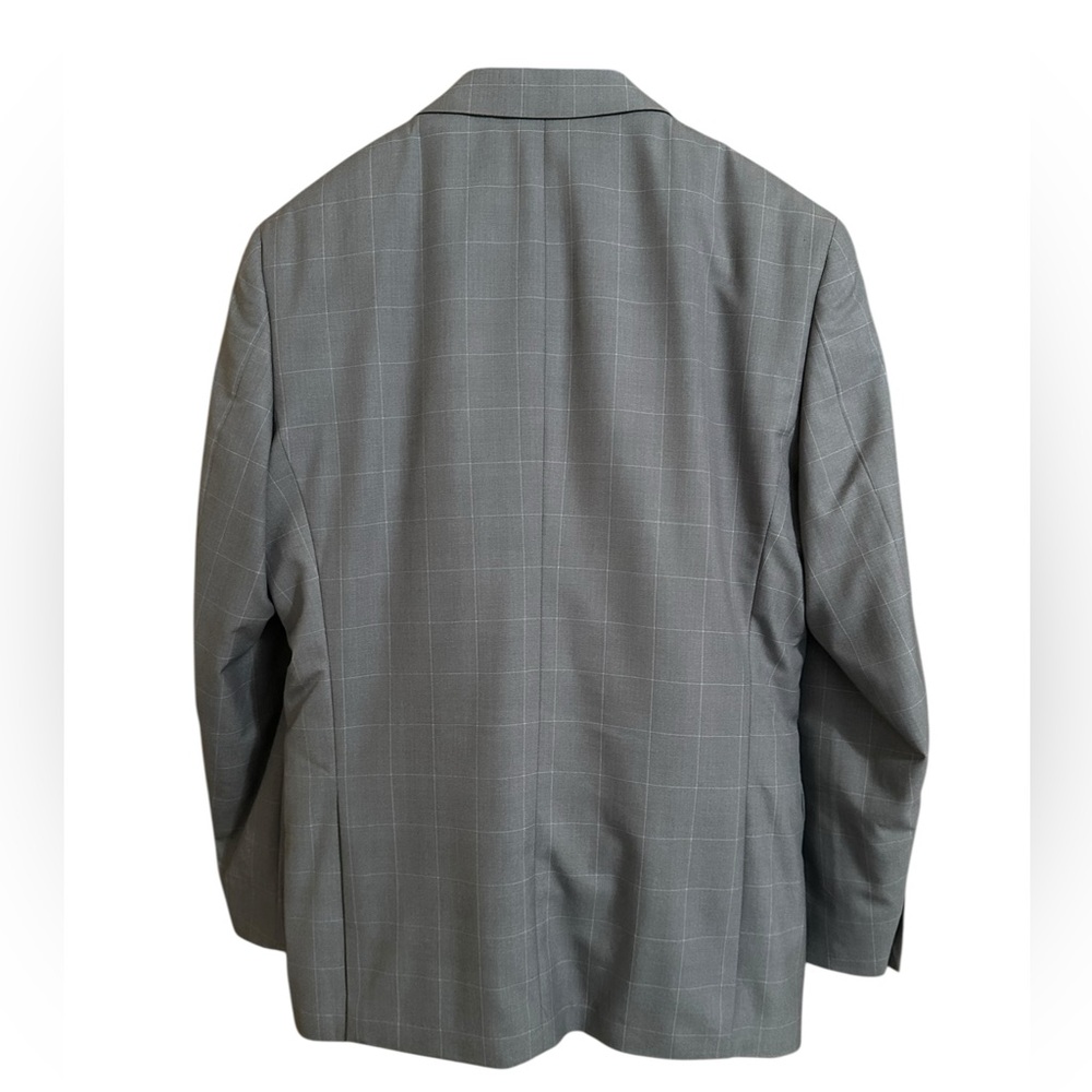 Cache Gray Wool-Blend Suit Modern Slim Fit - Picture 6 of 16